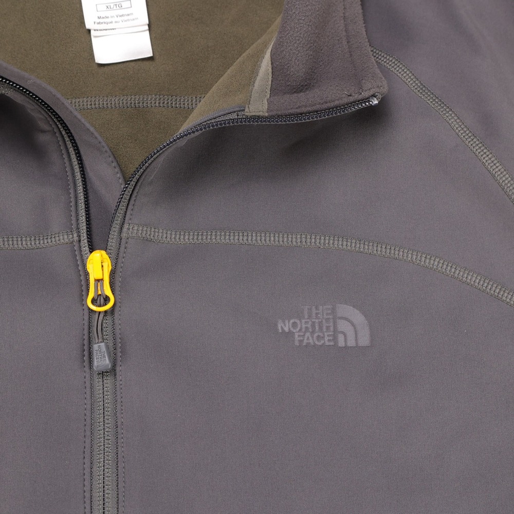 The North Face Mens 1/4 Zip Softshell Pullover Jacket Gray XL - Picture 3 of 7